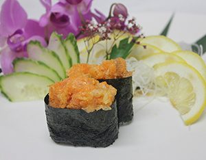Crispy Spicy  Salmon sushi