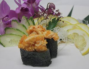Crispy Spicy Red Tuna sushi