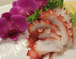 Octopus sashimi
