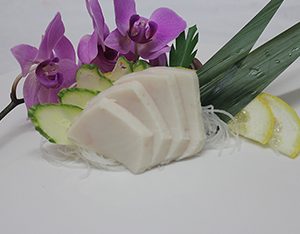 white tuna sashimi