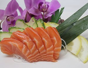 Salmon sashimi